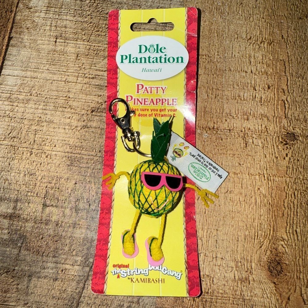 Kamibashi Pineapple The Original String Doll Gang Keychain dole Plantation